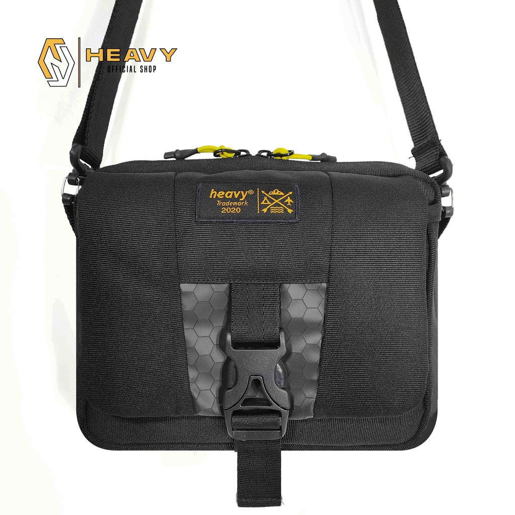 Tas Selempang Pria Heavy Original Sling Bag Premium Black Alano - Tas Unisex Heavy