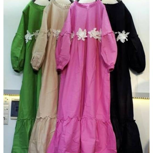 Gamis Remaja cantik / Gamis Cantik Kekinian / Gamis Busui Model Terbaru