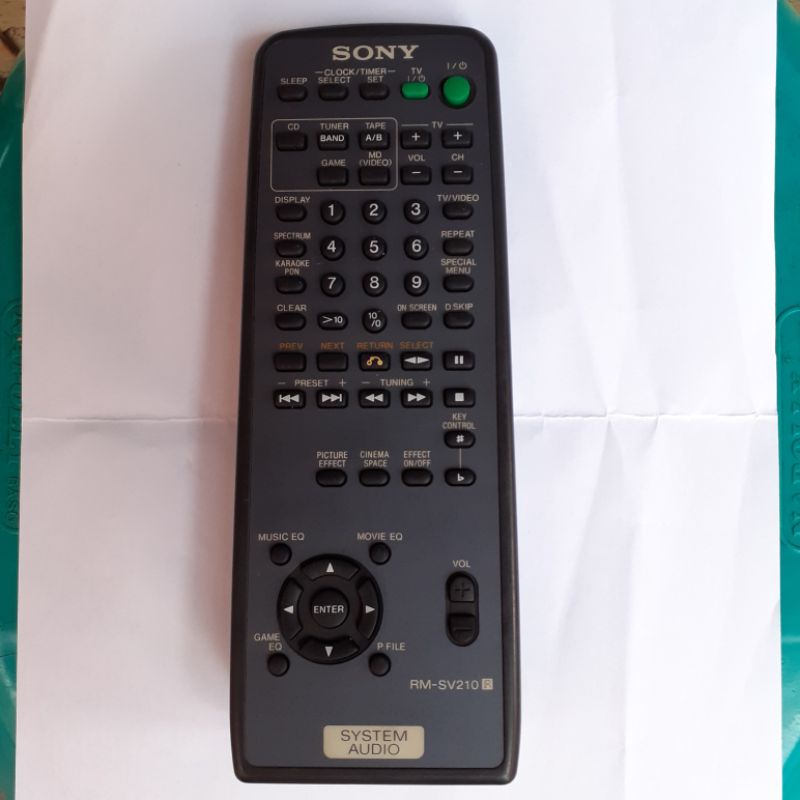 Remote Tape Compo SONY Original . RM - SV210 .