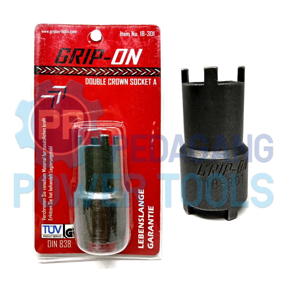 KUNCI MAHKOTA - MUR KOPLING - DOUBLE CROWN SOCKET A GRIP ON 18-301