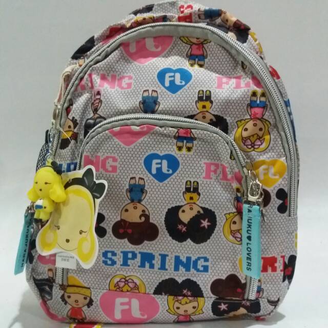 Tas backpack harajuku lovers ransel minni tas lucu