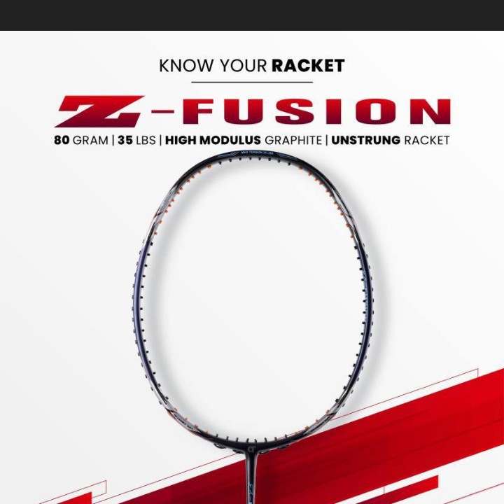 Racket Raket Badminton Bulu Tangkis Apacs Z Fusion Original Ringan