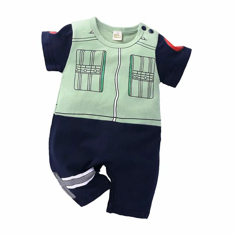 Bibubshop - Baju Romper Lengan Pendek / Baby Jumper Anak Bayi cowo Anime Naruto Kakashi Akatsuki-2