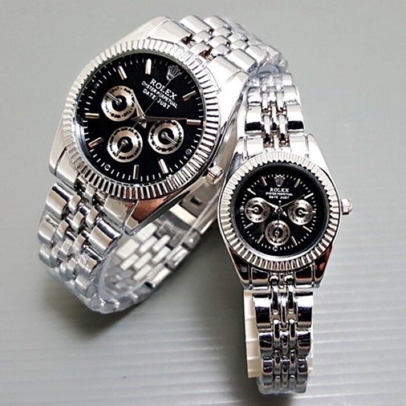 ✅ JAM TANGAN COUPLE RANTAI COUPLE WATCH FASHION PRIA WANITA JAM TANGAN MURAH CEWEK C41