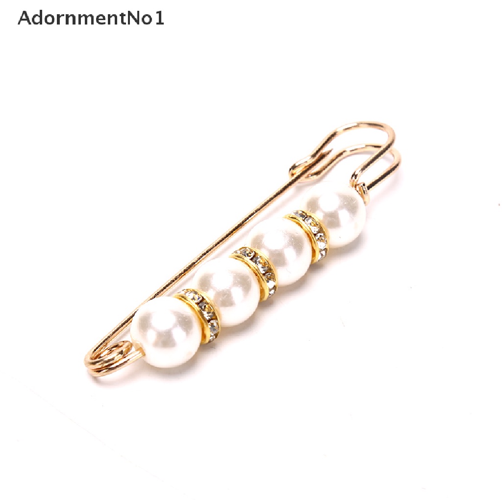 (AdornmentNo1) 10pcs / Set Bros / Pin Aksen Mutiara Imitasi Untuk Aksesoris Wanita