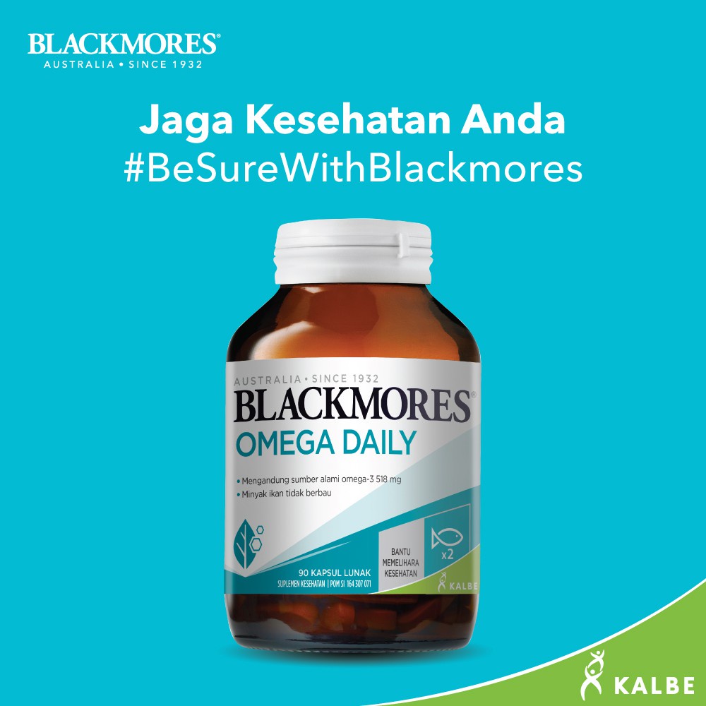 Blackmores Omega Daily - 30/90 Kapsul (Sertakan Packing Tambahan - Baca Deskripsi)