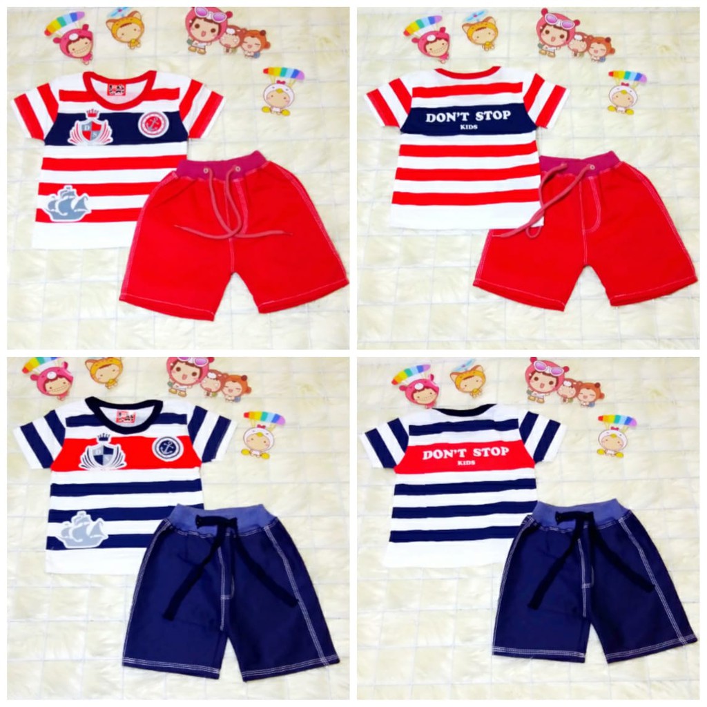 BAJU SETELAN ANAK LAKI-LAKI USIA 6-24BULAN PIRATE DS