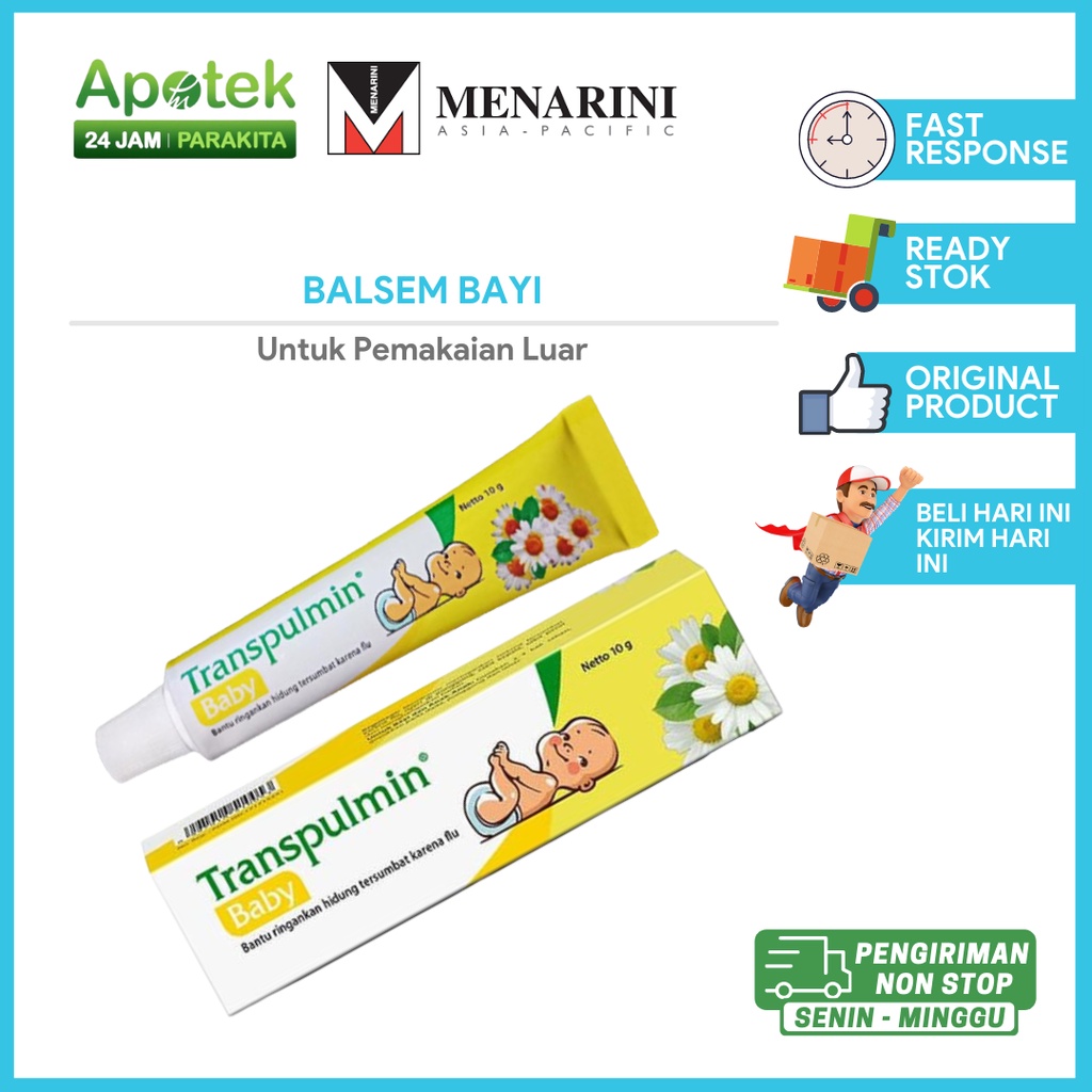 Transpulmin Baby Salep / Balsem / Balsam Flu / Hidung Tersumbat Untuk Bayi