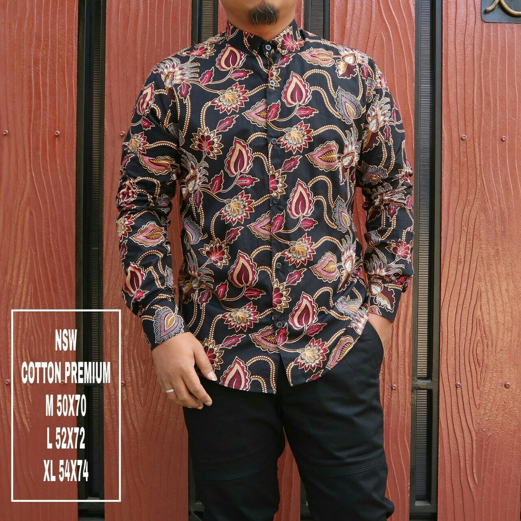 baju batik pria premium batik cowo