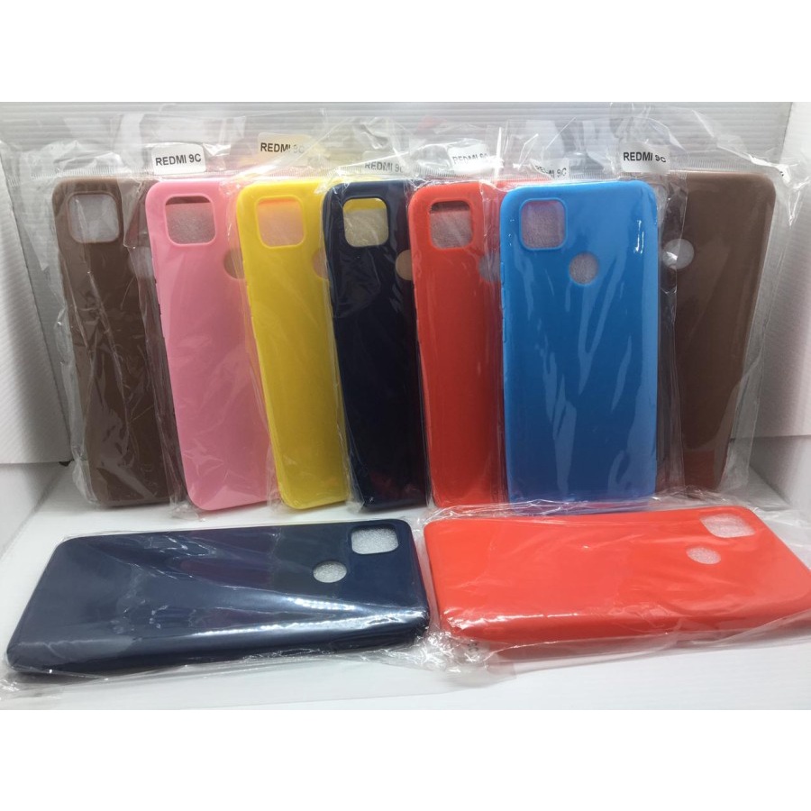 Silicone dove readmi case dove Iphone redmi 9A / redmi 9c Colourful Ultrathin Silicone Case / Matte