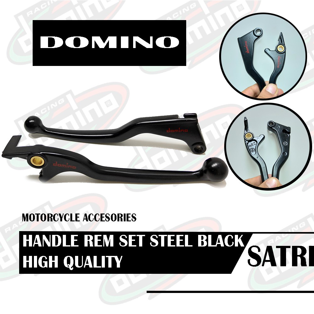 Handle Rem Domino Black Doff Set Kiri Kanan handel Setelan Motor Tiger Satria Fu CBR150 motor