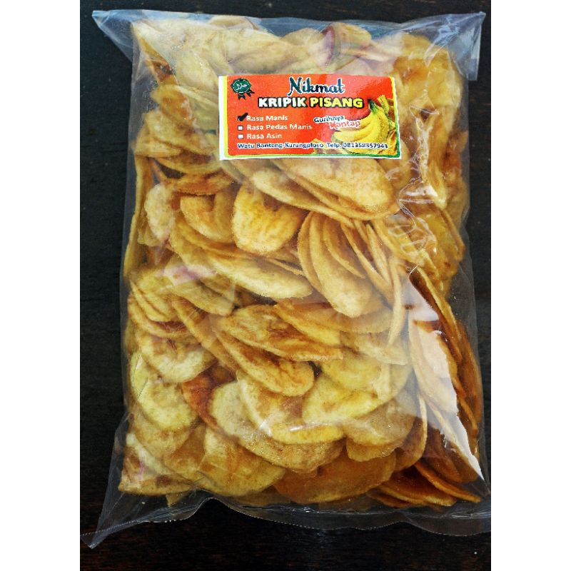 

Keripik Pisang NIKMAT rasa manis (500gr)