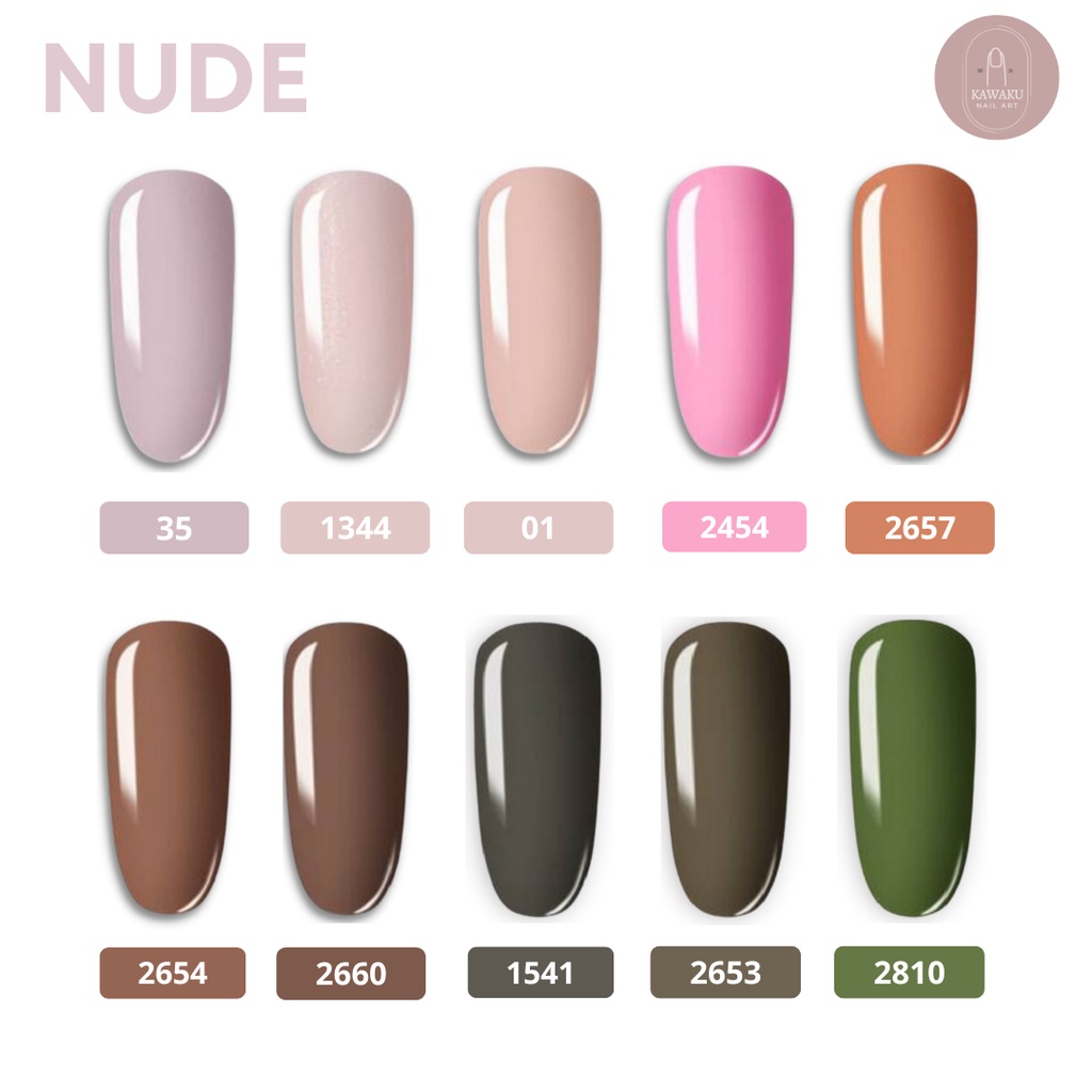 Rosalind Kutek Gel Polish UV LED Nude Color Series