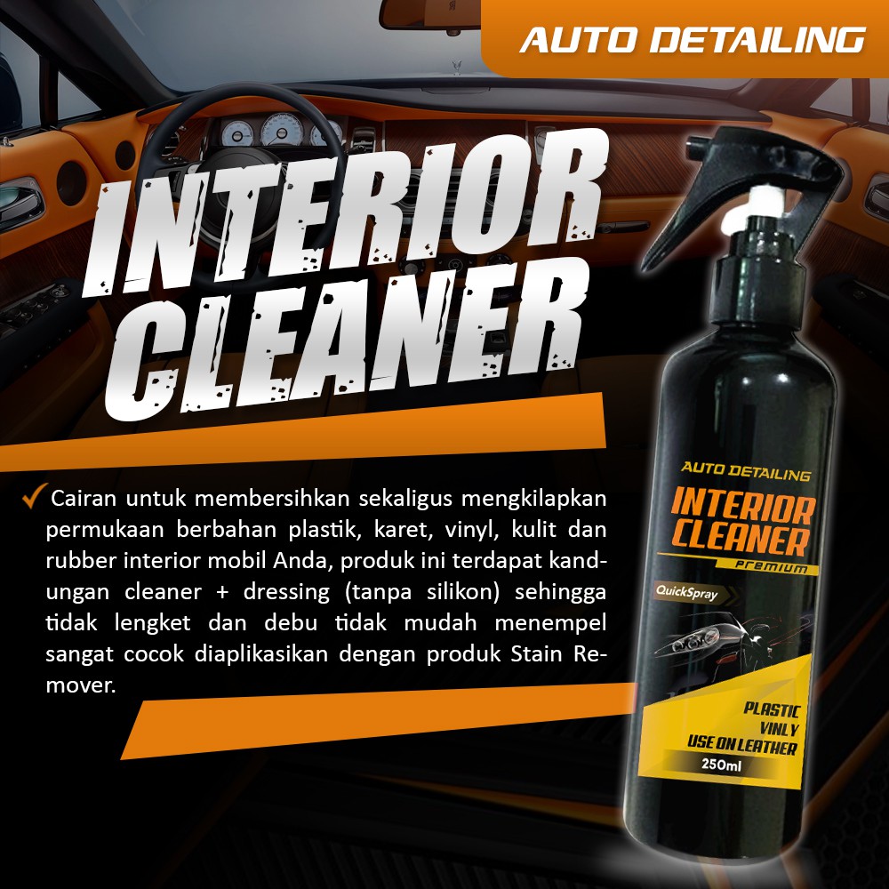 Pembersih Interior Mobil | Interior Cleaner Beli 2 BONUS Kain Microfiber