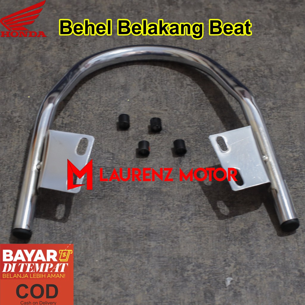 Behel Belakang BEAT Karbu / Street / Pop / Fi / ESP - CHROME BERKUALITAS Aksesoris Motor beat
