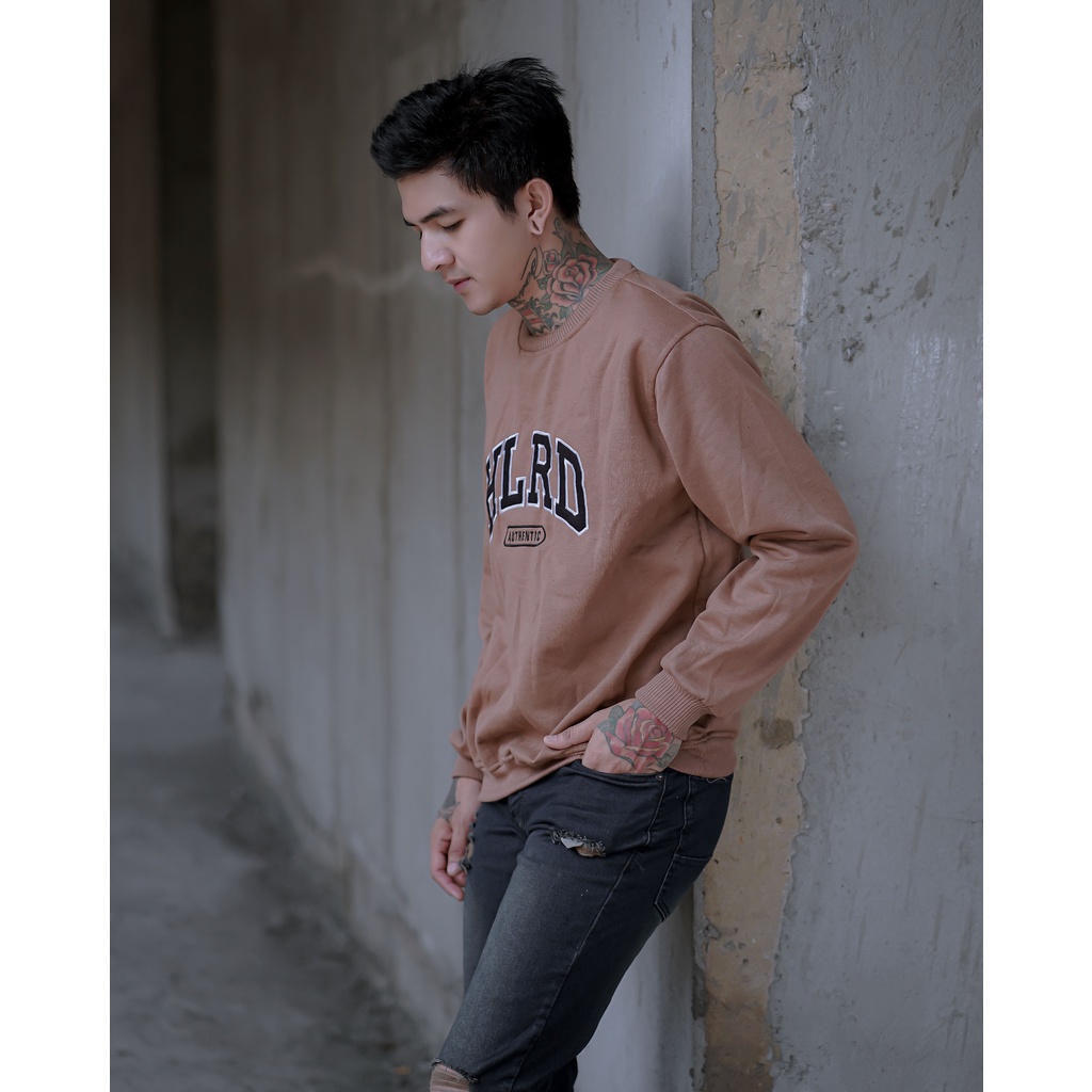 AUTHENTIC HOLYRIDER SWEATER MOCCA // Sweatshirt Sweater Bordir Original