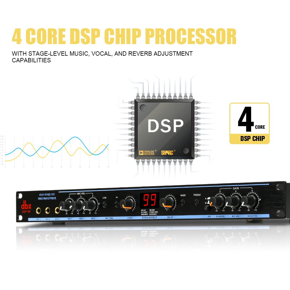 dsp-99 suara front-end profesional DSP99 efek produk efek karaoke reverb profesional COD