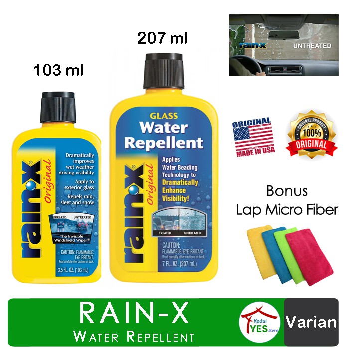 Rain x Original Pelapis kaca anti air | Rainx Glass Water