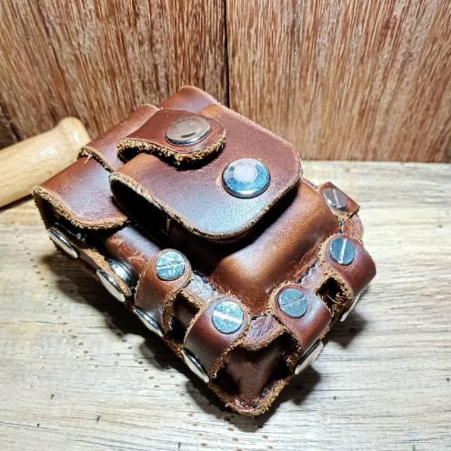 Aneka Tempat Rokok Plus Korek Kulit Premium Jahit Tangan Manual