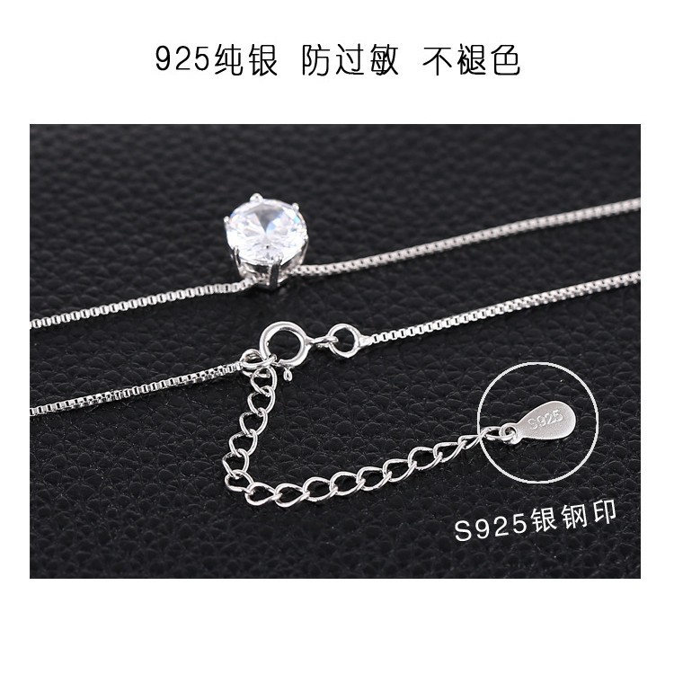 XiaoboACC Korean Fashion Clavicle Chain Diamond Zircon Short Necklace