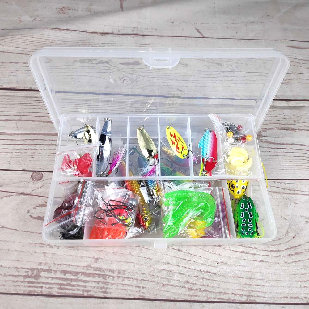 Umpan Pancing Ikan Set Fishing Bait Kit 109PCS - Multi-Color