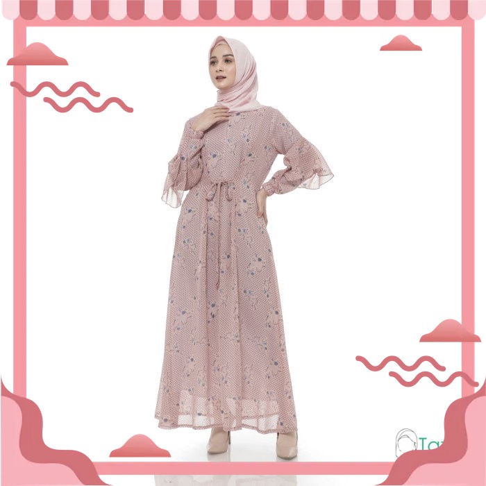 Gamis Muslim Wanita Muslimah Fashion Dress Original Cerutti Busui Friendly Bisa COD
