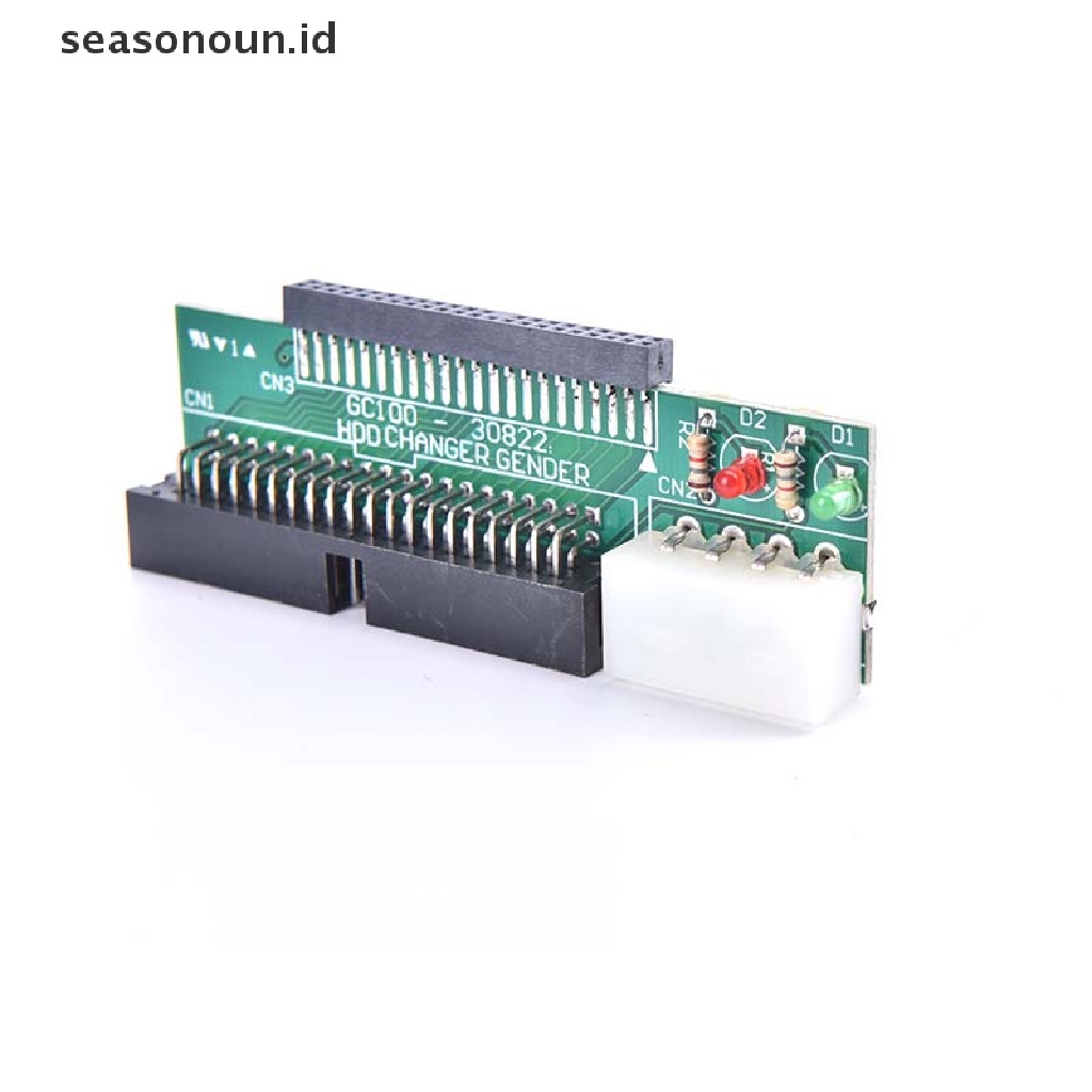 【seasonoun】 3.5 IDE male to 2.5 IDE female 44 pin to 40 pin SATA converter adapter card .