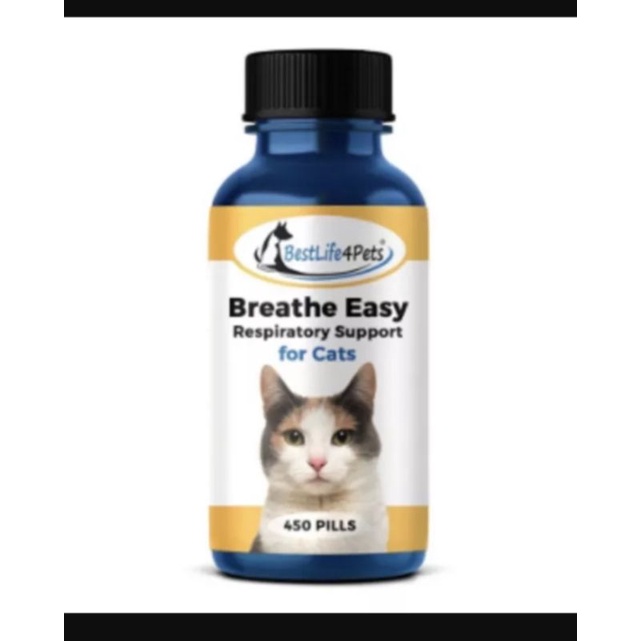 Breath easy Vitamin kucing Best life 4 pet breath easy vitamin pernafasan kucing