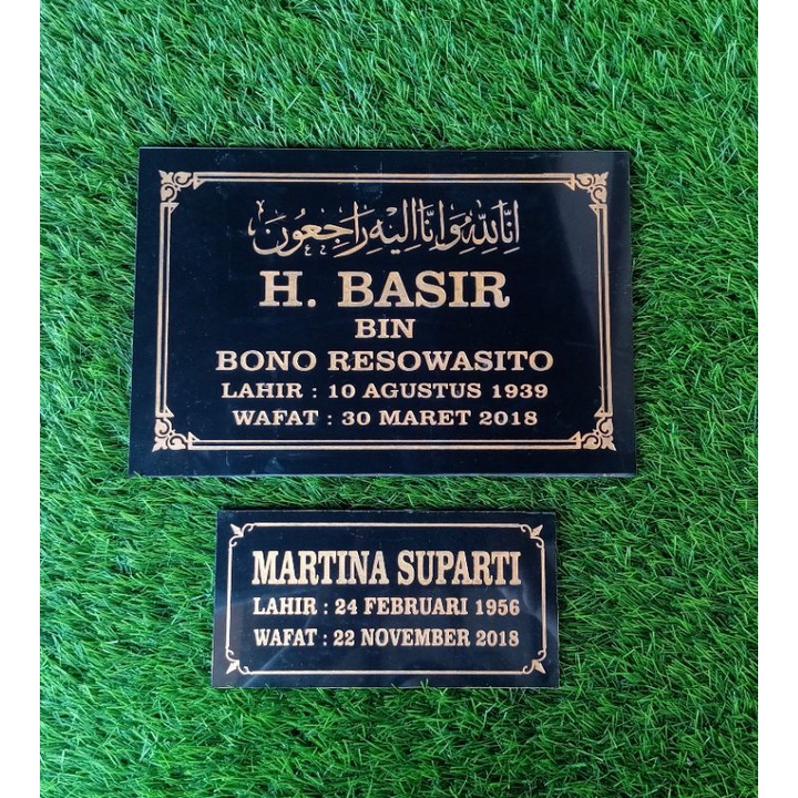 NAMA BATU NISAN / NAMA NISAN GRANIT TILE MURAH 20 x 30 cm