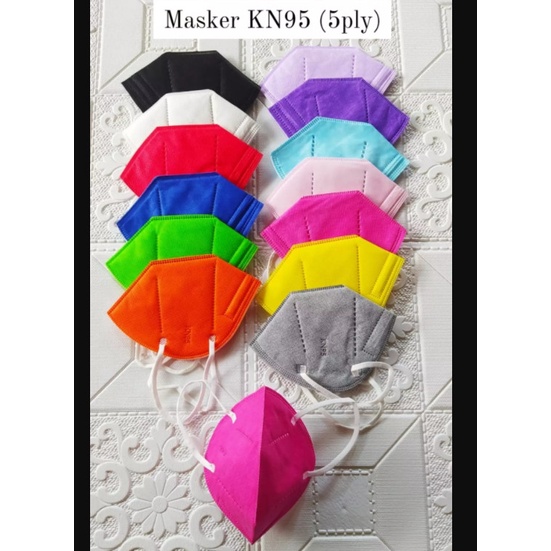 MASKER KN95 WARNA WARNI ISI 10 PCS  MASKER KN 95  5PLY HIGHT QUALITY