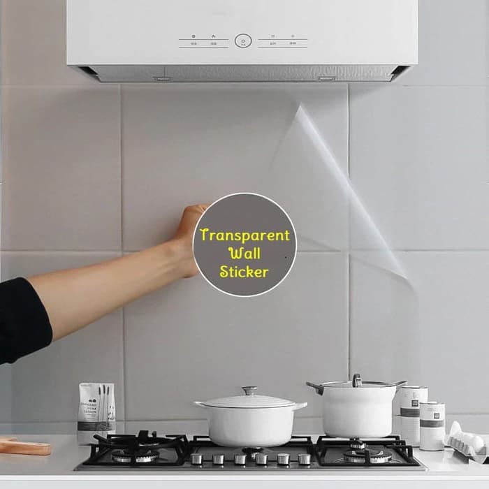 Dijual Stiker Dinding Transparan Dapur  Anti Air  Minyak 