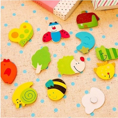 MK01 TEMPELAN KARAKTER / DEKORASI / MAGNET KULKAS MOTIF KARAKTER HEWAN UNIK DAN LUCU 12 PCS / PACK