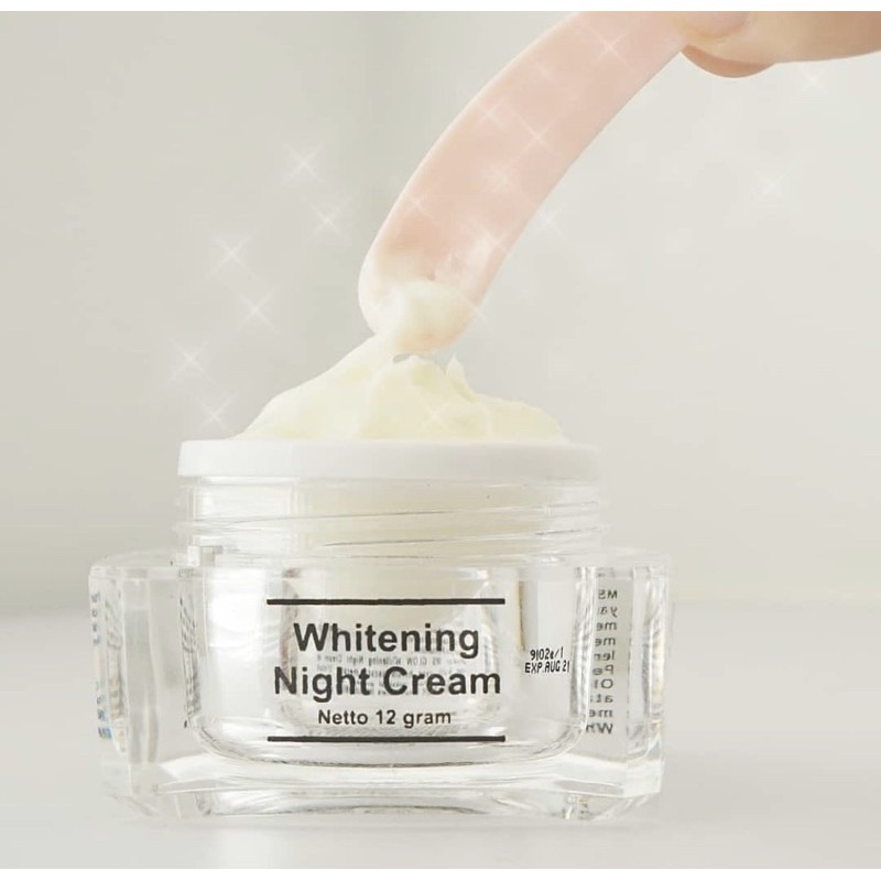 WHITENING NIGHT CREAM MSGLOW KRIM MALAM WHITENING