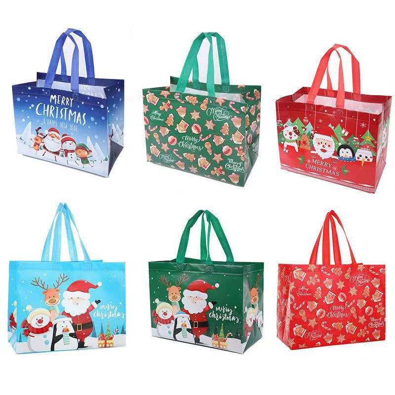 

Tas goddie bag natal merry christmas Tas hadiah natal besar 25x32cm
