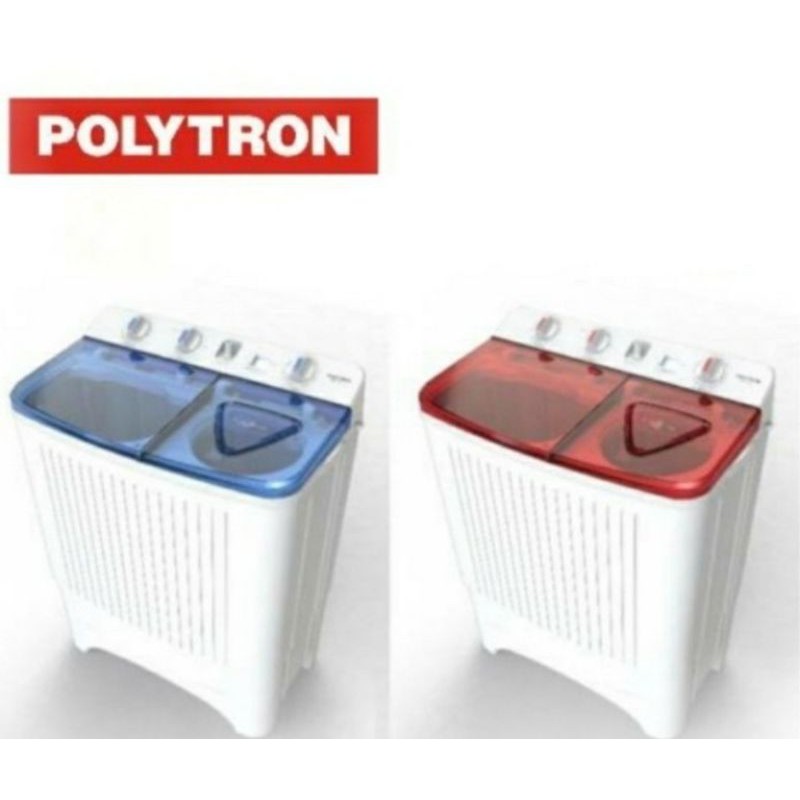 MESIN CUCI 8 KG 2 TABUNG POLYTRON PWM 801 R/B PWM801