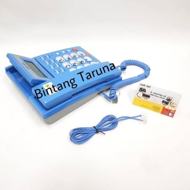 Telepon Kabel Sahitel S-57 Pesawat Telepon Sahitel S57 (Biru)