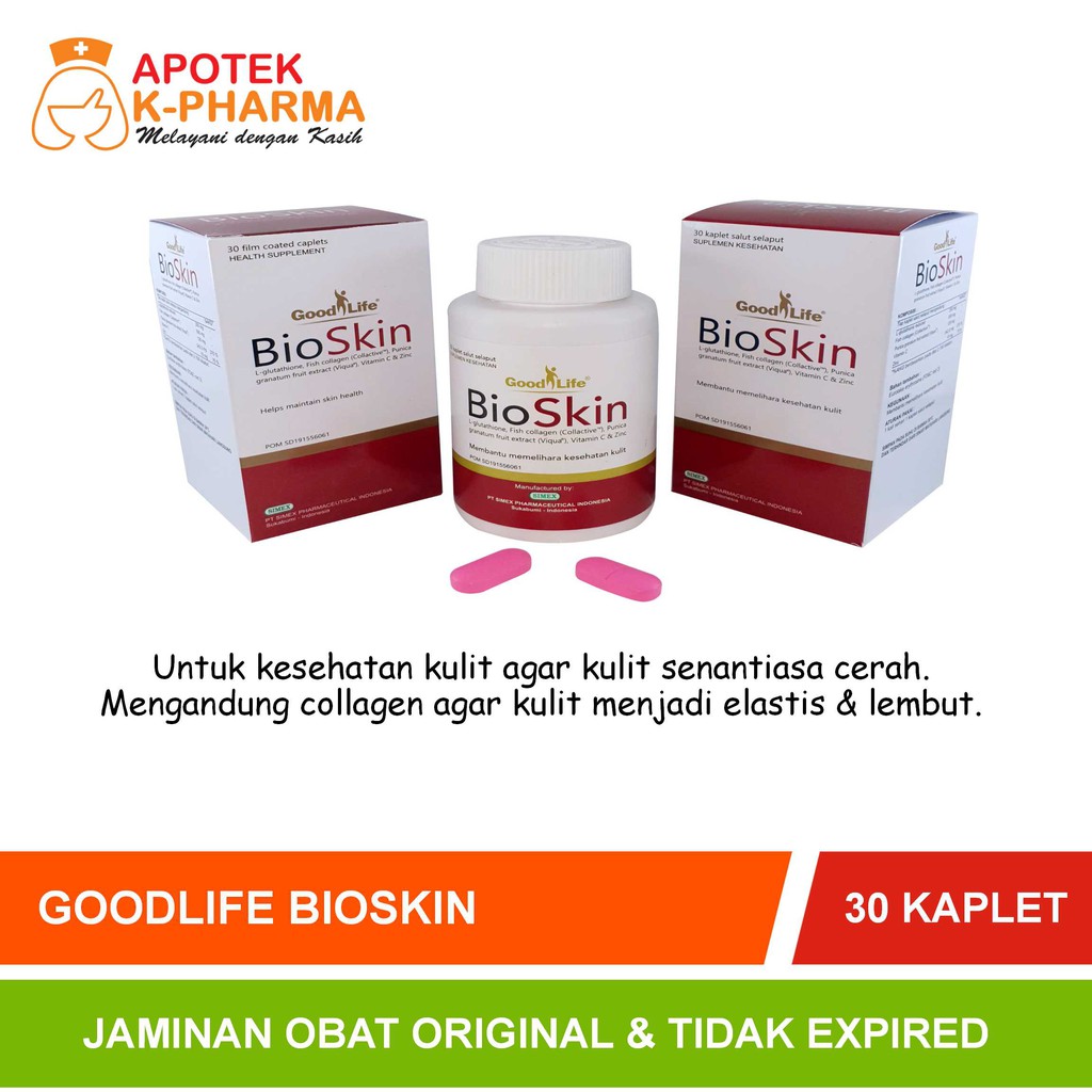 Goodlife Bioskin Isi 30 Tablet Obat Original Simex