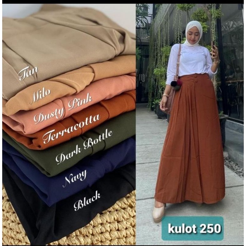 rok kulot premium/rok kulot jumbo/rok kulot lebar