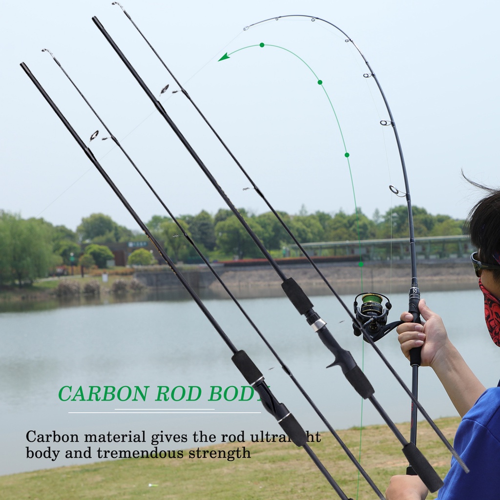 Max Drag 8kg Carbon Fishing Rod Metal Spinnning Fishing Reel Pancing Alat Pancing 1.65m 1.8m Pancing Murah Alat Alat Pancing Fishing Reel 2000-5000 Joran Pancing Gulungan Pancing Fishing Wheel Fishing Pole Umpan Senar Pancing Hook Combo Fishing Gear