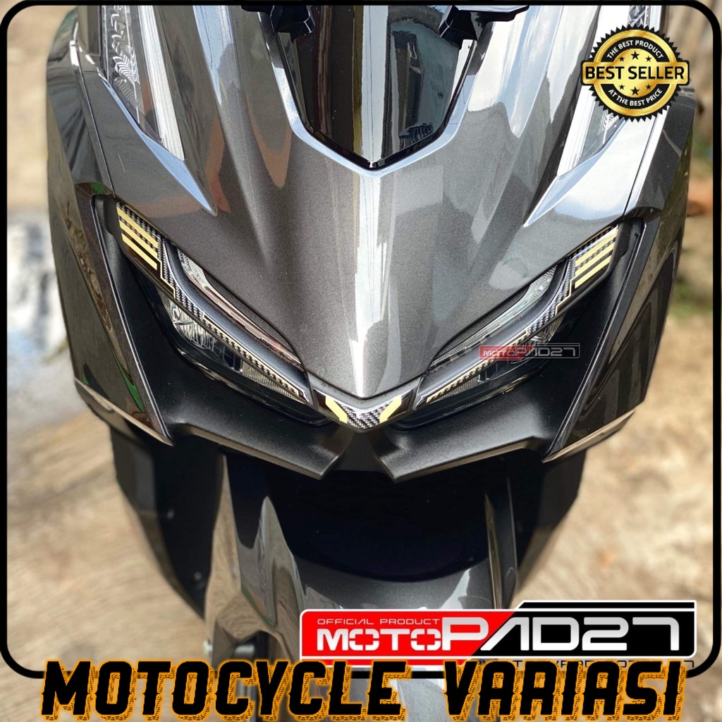 MOTOPAD27 Sticker stiker ALIS LAMPU DEPAN NEW HONDA VARIO 160 Resin Timbul Premium Presisi