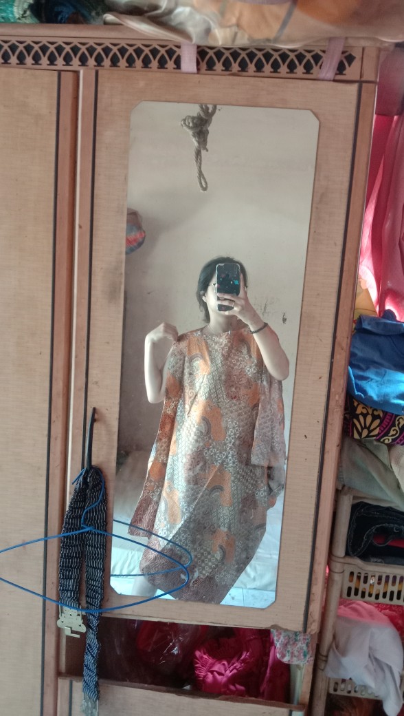 Batik Kaftan Dress Batik Ori Murah Vn 1040/kaftan Sevn1040