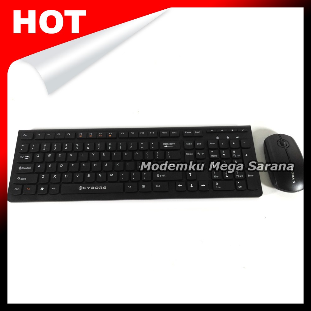 Cyborg Keyboard + Mouse CKW-200 Wireless Slim Combo