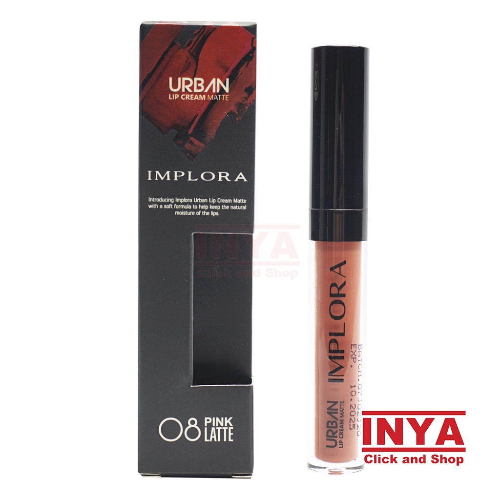 IMPLORA URBAN LIP CREAM MATTE 08 PINK LATTE 2.9gr