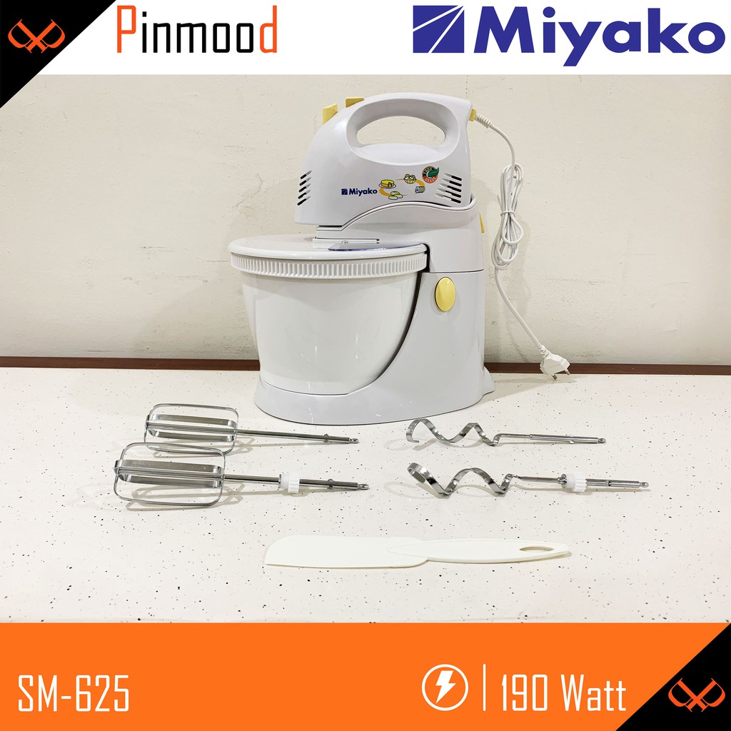 MIYAKO STANDING / STAND HAND MIXER SM-625 ADONAN KUE ROTI / PENGADUK ADONAN KUE