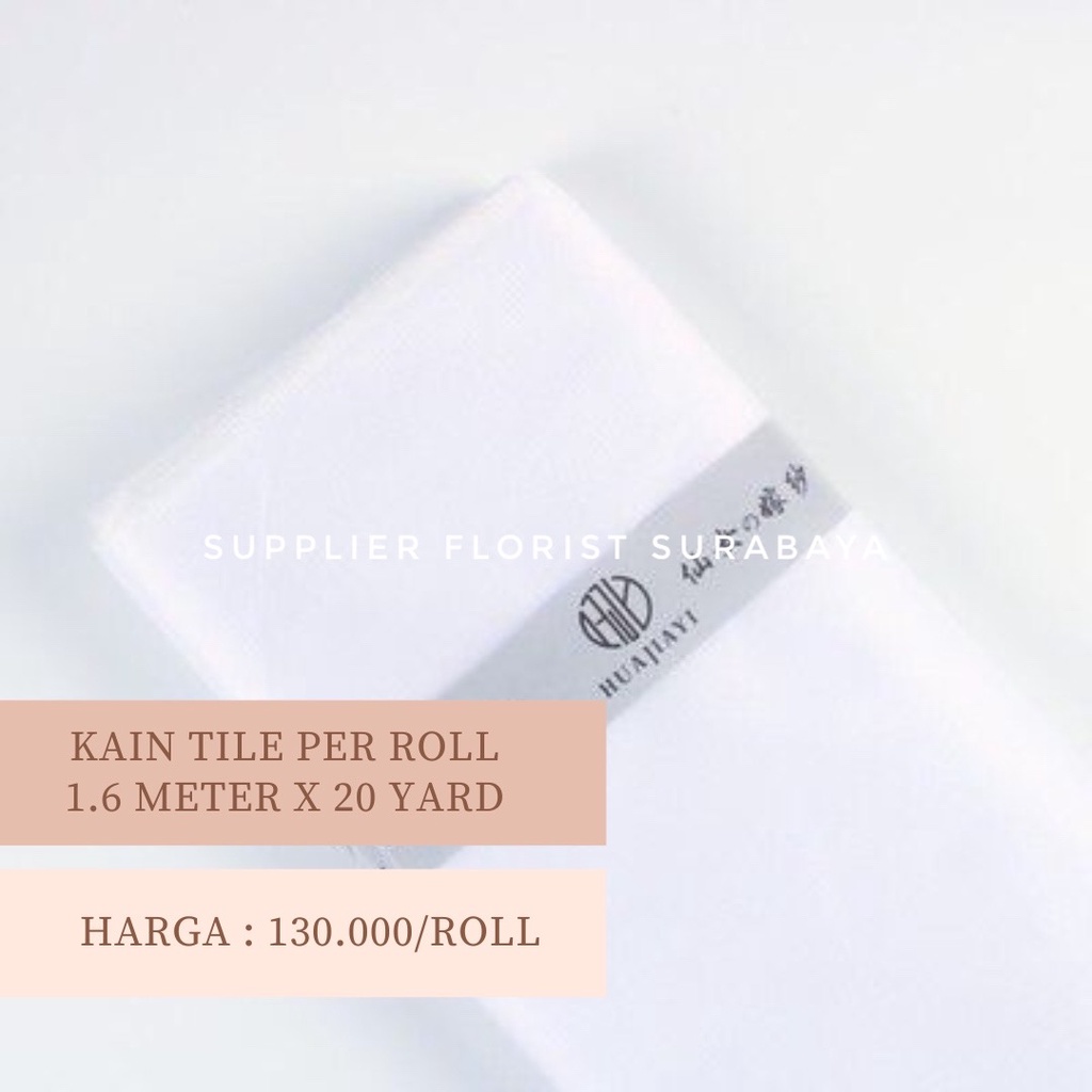 [PER ROLL] KAIN TILE WRAPPING BUNGA WRAP BUNGA KOREA KOREAN STYLE KAIN TILLE TULE TULLE