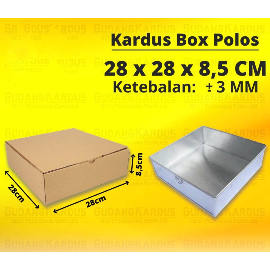 

Kardus - Diecut Pizza - Polos - 28 X 28 X 8,5