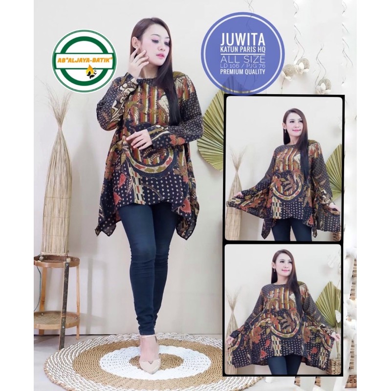 TUNIK BATIK JUWITA KATUN PARIS HIGH QUALTY