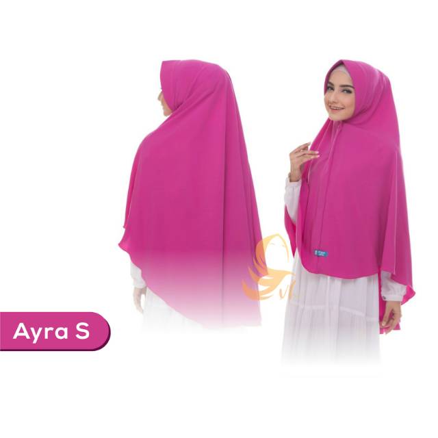 Afna Hijab - Khimar Ayra Size S Khimar Pet Antem Wolfis Premium Kerudung Instan Jumbo Polos Hijab Sy