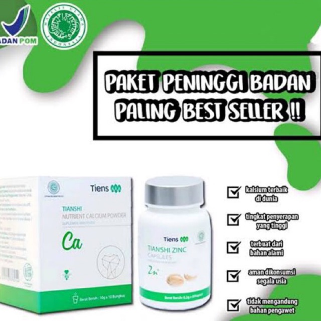 

COD✔️ PENINGGI BADAN TIENS / SUSU TINGGI / SUSU KALSIUM PATAH TULANG / ZINC HORMON / IMUN