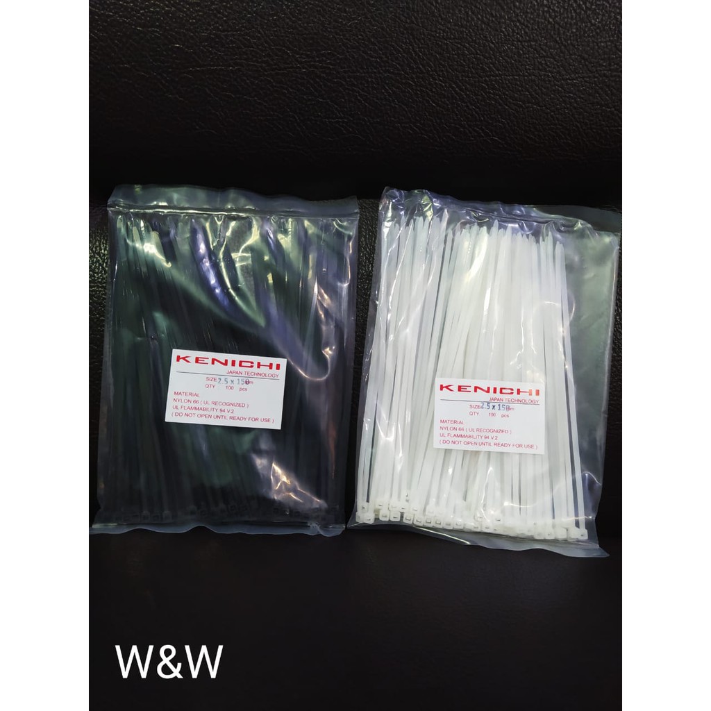 Kenichi Cable Ties (Kabel Ties) 2,5 x 150 / 2.5 x 150 15cm